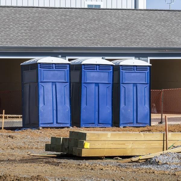 construction site portable restrooms offers weekly cleaning and maintenance services for all of our porta potties on work sites